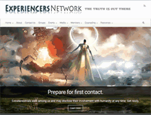 Tablet Screenshot of experiencersnetwork.com
